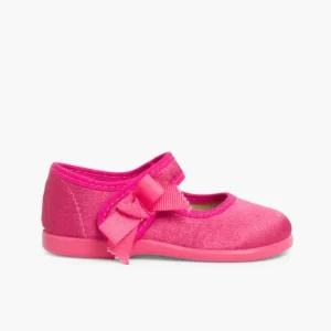 Pisamonas Sapatos Merceditas Menina De Cetim Com Tiras Aderentes Clearance