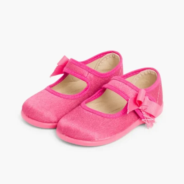 Pisamonas Sapatos Merceditas Menina De Cetim Com Tiras Aderentes Clearance