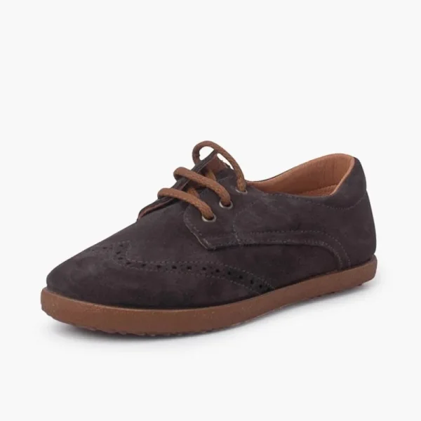 Pisamonas Sapatos Oxford Camurca Sola Caramelo Best Sale