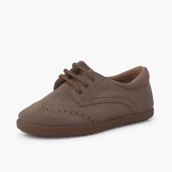 Pisamonas Sapatos Oxford Camurca Sola Caramelo Best Sale